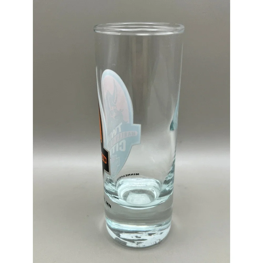 Harley-Davidson Twin Cities Minneapolis‎ St Paul Viking Tall Shot Glass 4.25